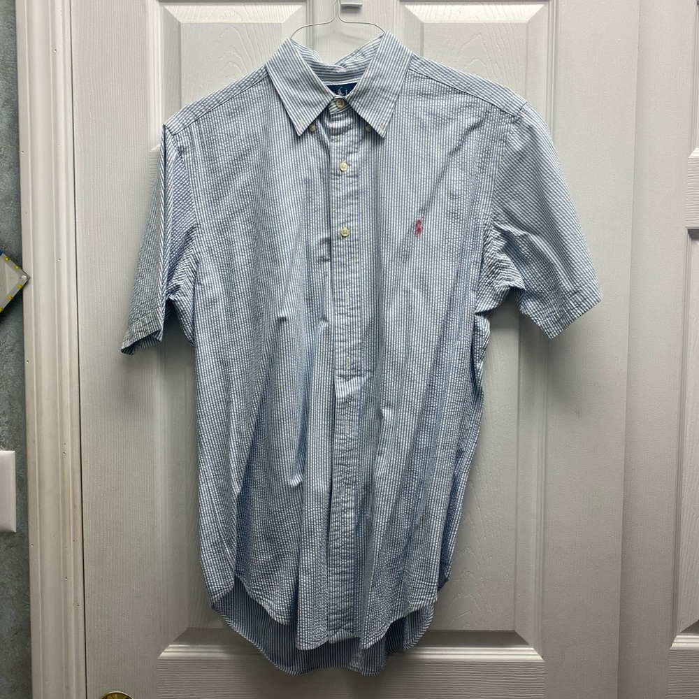 Ralph Lauren Men’s Seersucker Shirt - Classic Fit